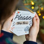Santa Please Stop Here Personalised Flag Banner Sign, thumbnail 1 of 3