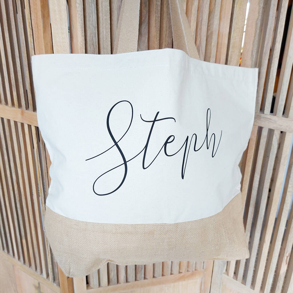 Personalised Name Shopping Bag By Solesmith | notonthehighstreet.com