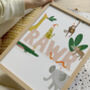 Rawr Jungle Children's Print, thumbnail 2 of 3