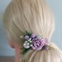 Lilac And White Flower Hair Comb, thumbnail 1 of 6