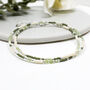 Peridot And Sterling Silver Beaded Layered Wrap Bracelet, thumbnail 1 of 2