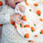 Oranges And Lemons Baby Swaddle Muslin, thumbnail 1 of 4