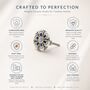 Blue Floral Ceramic Cabinet Knob, thumbnail 7 of 7