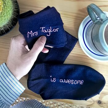 Personalised Best Teacher Thank You Bamboo Socks Gift, 4 of 5