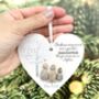 Personalised Daughter Pebble Heart Bauble Decoration, thumbnail 1 of 5