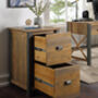 Harringay Reclaimed Wood Two Drawer Filing Cabinet, thumbnail 2 of 5