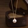 Sterling Silver Delicate Genuine Freshwater Pearl Pendant Necklace, thumbnail 2 of 11