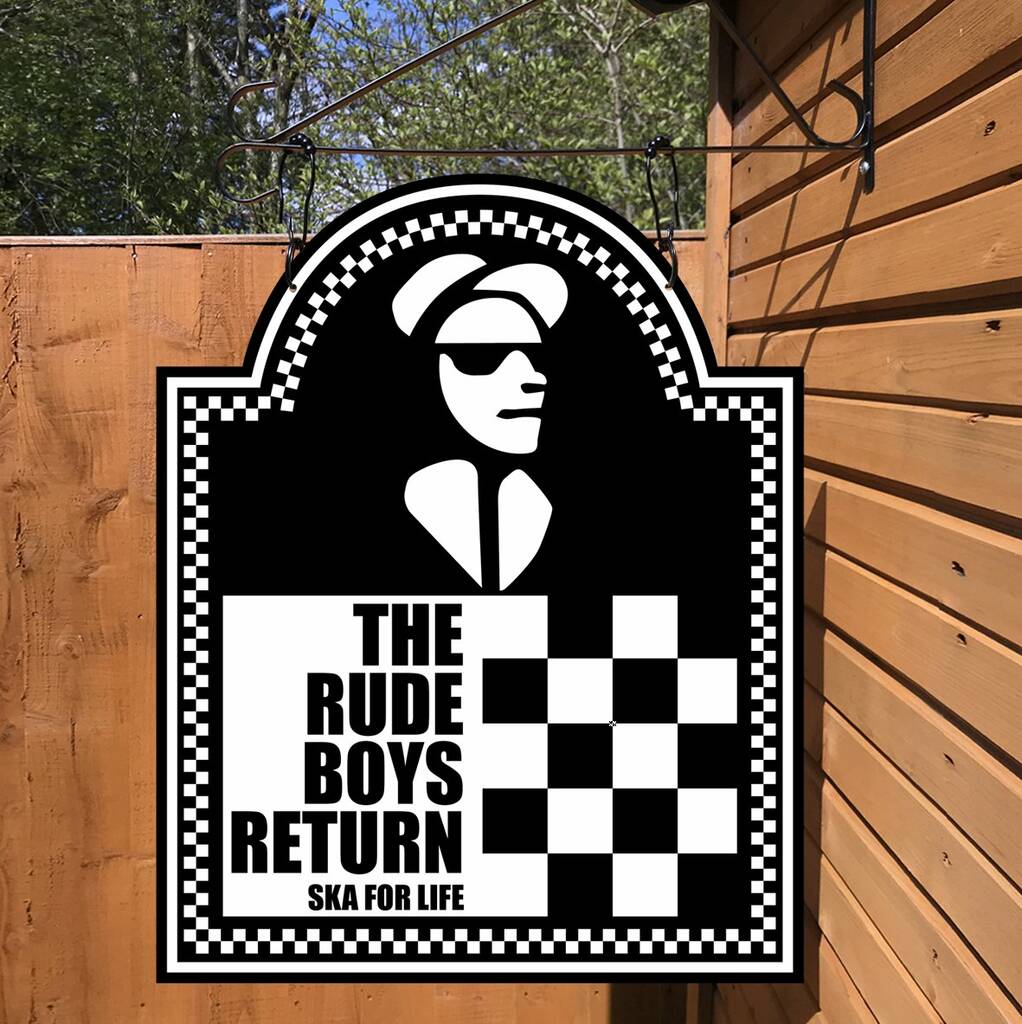 The Rude Boys Return. Personalised Bar Sign, 1 of 10