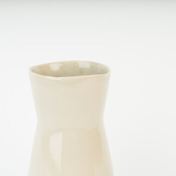 Large Handmade Stoneware Grey Bouquet Vase For Flowers, 2 of 3