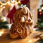 Handmade Highland Cow Butterflies Medium Ceramic Sculpture Ornament, thumbnail 2 of 5