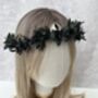 Gothic Black Flower Crown, thumbnail 3 of 6