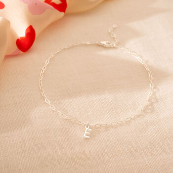 Mini Letter Statement Chain Personalised Anklet, 2 of 9