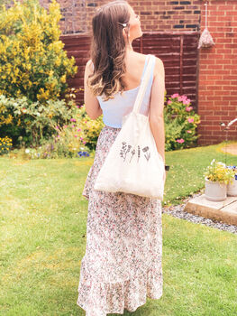 Wildflower Floral Embroidered Tote Bag, 2 of 3