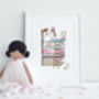 Personalised Girl's Princess And The Pea Picture, thumbnail 2 of 10