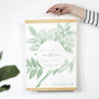 Personalised Botanical First Anniversary Paper Print, thumbnail 3 of 8