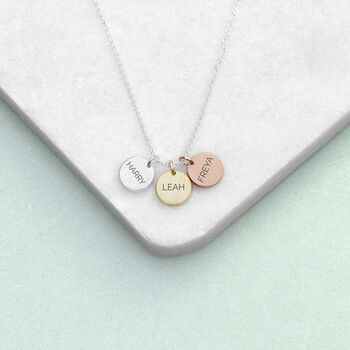 Personalised My Family Discs Necklace, 4 of 7