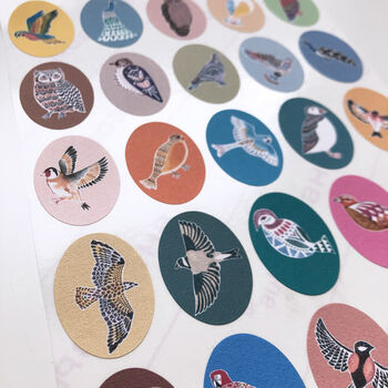 Oval Bird Stickers, 2 of 6