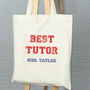 Varsity Best Teacher Personalised Tote Bag, thumbnail 6 of 9
