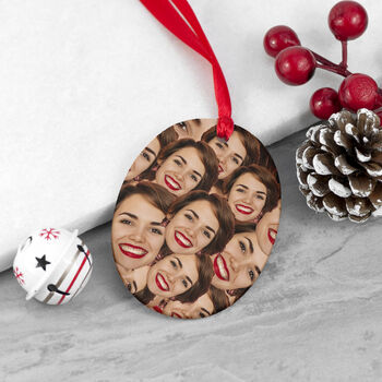 Personalised Face Photo Christmas Ornament, 3 of 6