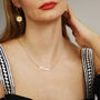 Sterling Silver Gold Vermeil 'Mama' Script Letter Necklace, thumbnail 3 of 8