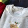 Embroidered Super Cute Mini Christmas Pudding Jumper, thumbnail 7 of 8