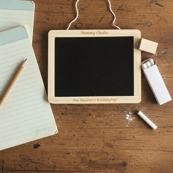 Personalised Wooden Chalk Board, 2 of 4