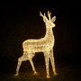 One.6m Swinsty Stag Dual Colour LED Light Up Reindeer, thumbnail 3 of 3