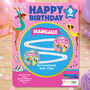 Personalised Gymnastic Fantastic Birthday Hair Clips, thumbnail 1 of 4