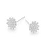 Sterling Silver November Birth Flower Stud Earrings – 8mm, thumbnail 4 of 9