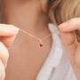 Personalised Gold Birthstone Necklace, thumbnail 1 of 9