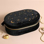 Starry Night Velvet Oval Jewellery Case, thumbnail 3 of 9