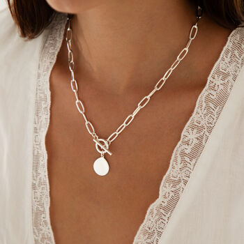 T Bar Pendant Necklace, 6 of 8