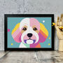 Cockapoo Dog Portrait Illustration Art Print, thumbnail 2 of 2