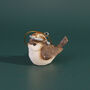 G Decor Set Of Three Cute Golden Songbird Trio Handcrafted Festive Bird Christmas Tree Hanging Decorations, thumbnail 5 of 5