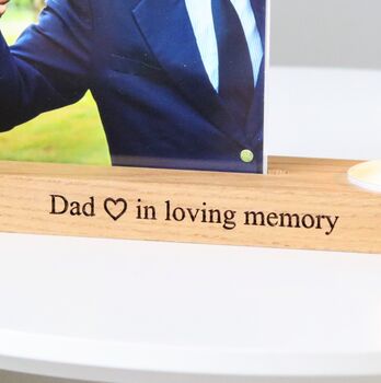 Personalised Memorial Candle Holder Vase Photo Frame, 3 of 11