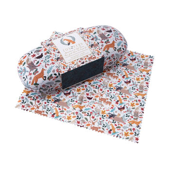 Hard Glasses Case With Cleaning Cloth In Woodland Print, 4 of 4
