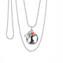 Pregnancy Chime Necklace With Heart Charm And Pearl, thumbnail 2 of 7