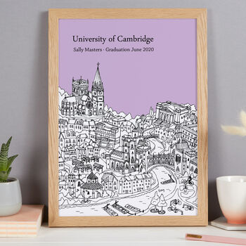 Personalised Cambridge Graduation Gift Print, 8 of 9