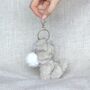 Adorable Plush Animal Keyring – Cat And Dog Bag Charms, thumbnail 6 of 9