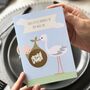 Baby Gender Announcement Reveal Stork Scratch Card, thumbnail 1 of 6