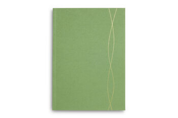A5 Lined Notebook In Green, Ruled Pages, 2 of 7