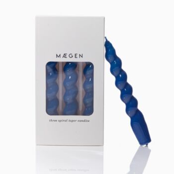 Set Of Three Bright Spiral Taper Candles, 3 of 4