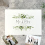 Personalised Luxury White Botanical Wedding Keepsake Box, thumbnail 2 of 8