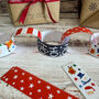 Festive Santa And Friends Paper Christmas Chains Red And Blue, thumbnail 4 of 4