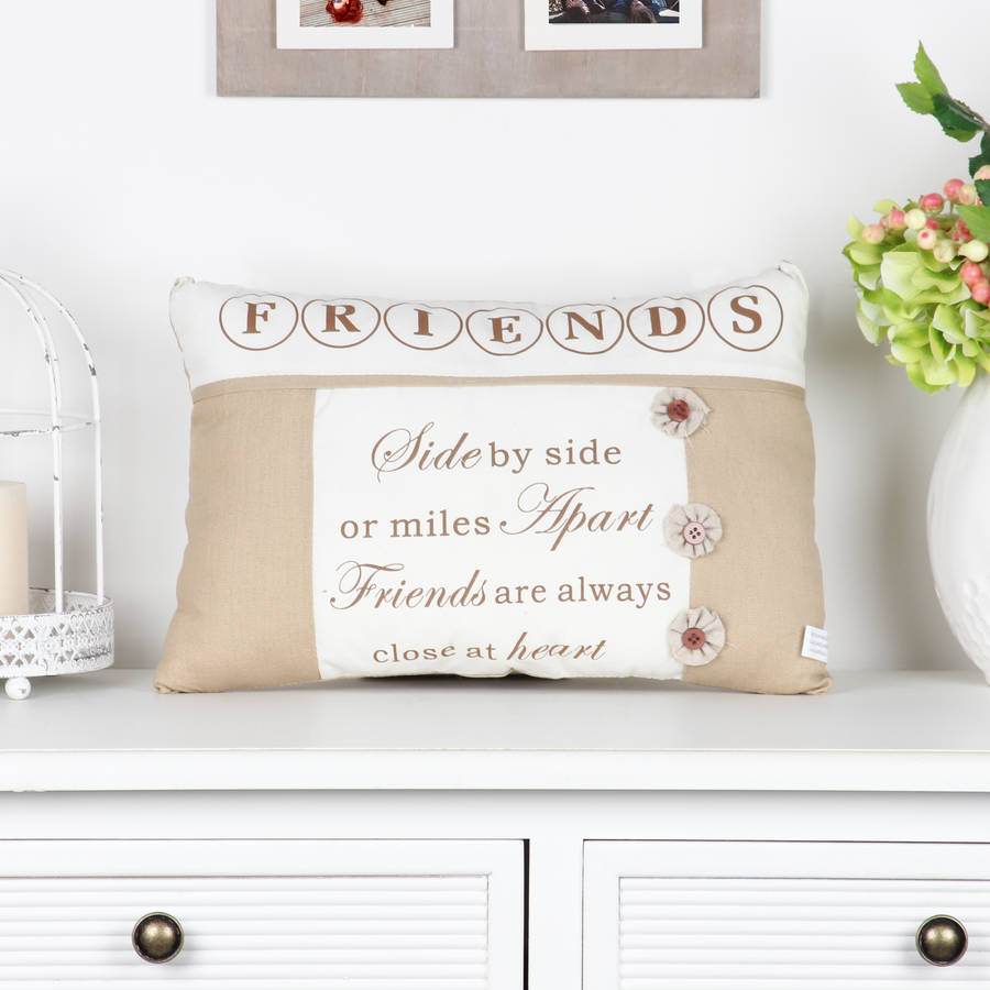 close to the heart friends cushion by dibor