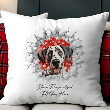 Personalised Christmas Great Dane Break Through, 5 of 10