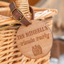 Personalised Wicker Picnic Bottle Carrier For Couples, thumbnail 2 of 8