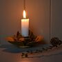 Gold Flower Petal Candle Holder, thumbnail 2 of 9