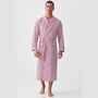 Men's 'St James Red' Pinstripe Crisp Cotton Robe, thumbnail 2 of 5