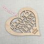 Home Sweet Home Cut Out Wooden Heart, thumbnail 1 of 4